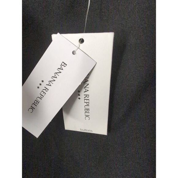 Banana Republic vegan wool wrap mini skirt gray black plaid 10 NWT - Picture 7 of 10